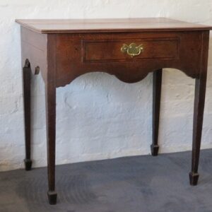 A late Georgian English country oak side table