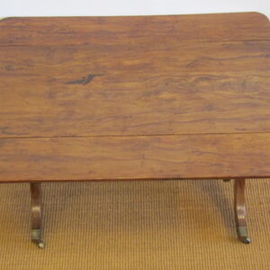 Extremely rare early 19th Century English yew wood drop leaf side table - CJR0500