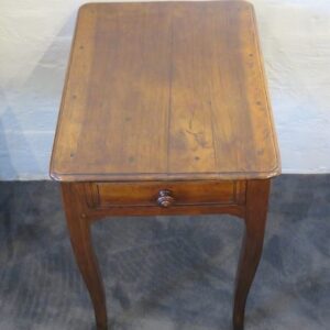 Unusual French Walnut Side/Bedside Table