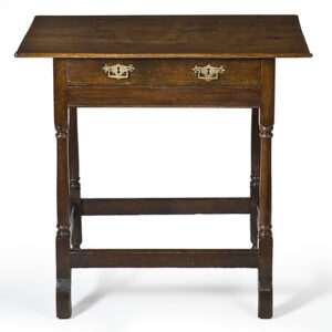 18th Century and later English oak side table - UK1111