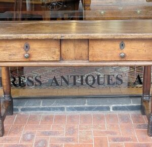An unusually high, first half 18th Century French walnut, fruitwood and chestnut serving/centre/side table - CAC750