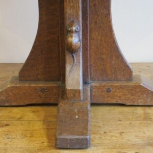 An English oak Robert 'Mouseman' Thompson octagonal side table -CRH504