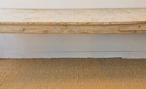 19th Century French scrubbed poplar & oak farmhouse table