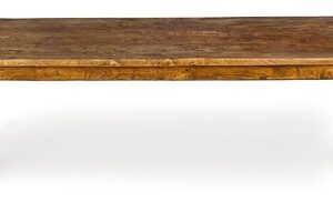 A 19th Century style French figured elm farmhouse table of large proportions - CDS500