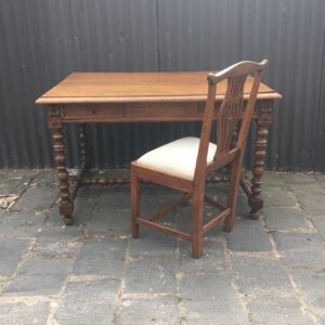 Unusual Decorative 19th Century French Oak Side Table/ Desk AA2077