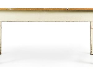 Late 19th - Early 20th Century French pine farmhouse table - AA1035