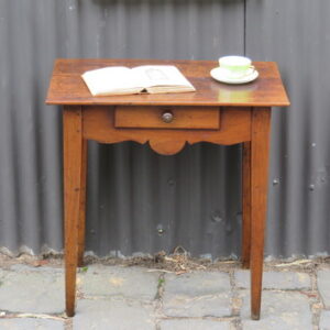 Late 18th Century French walnut and fruitwood side table of small proportions