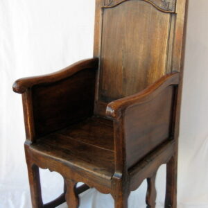 18th Century French walnut and fruitwood armchair - UK1156