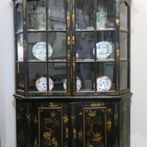 19th Century Dutch Chinoiserie decorated display cabinet/bookcase - CCC500