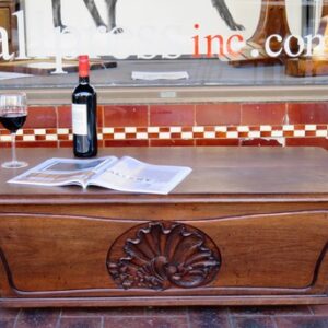 Late 18th Century French Figured Walnut Dough-Bin/Coffee Table