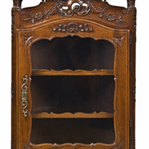 19th Century French Carved Walnut Hanging Cabinet - AA0950