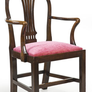 18th Century English Country Hepplewhite fruitwood and ash armchair - AA1242