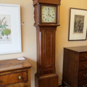 A 19th Century English country oak eight day long case clock - CAG700