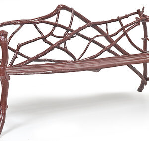 A 19th Century Australian painted rustic stick bench - AA1406b