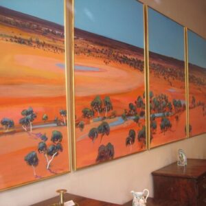 Five Australian Panoramic Oils by Bateman - AA1412