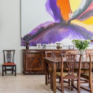 Harlequin Set of Six 18th Century English Country Chippendale Dining Chairs