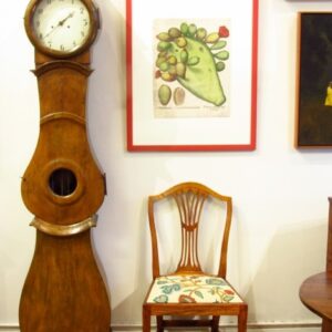 A decorative first quarter 19th Century French Comptoise longcase clock