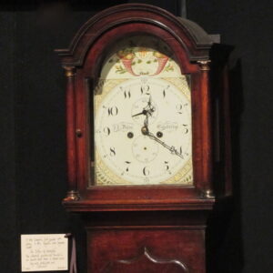 A late Georgian first quarter 19th Century eight day English oak longcase clock