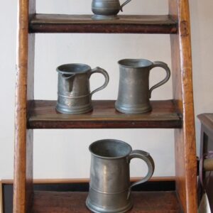 A decorative early 20th Century French teak library ladder - AA1733