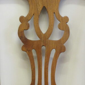 Three from a harlequin set of eight 18th Century English country Chippendale dining chairs from the Allpress home.