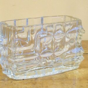 20th Century French glass rectangular shaped vase - AA1963g