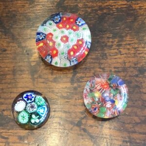 Three Attractive Mid 20th Century Vintage Paperweights AA2197a