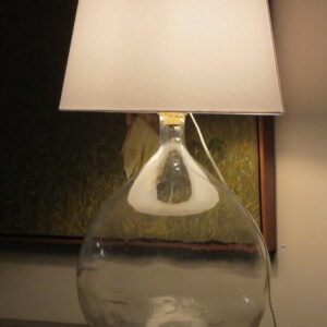 19th Century French glass vessel now a modern lamp