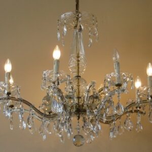 20th Century French Maria Theresa 8 branch crystal chandelier of beautiful design - AA1917