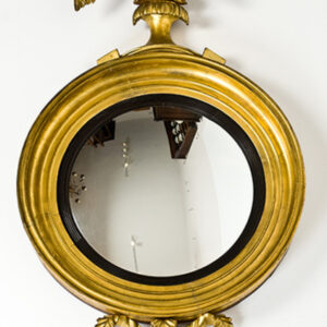 Regency Gilt Convex Mirror