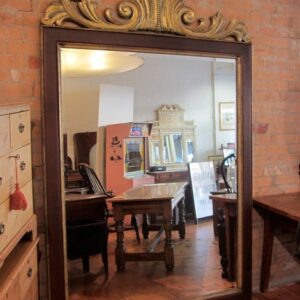 Large 20th Century framed bevilled mirror