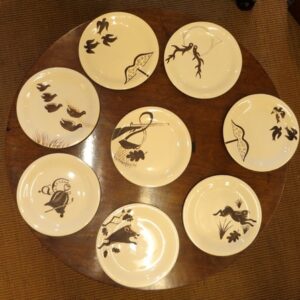 An unusual set of eight 20th Century French 'Primavera' plates - AA1812