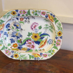 Good quality English Ironstone platter, 'Britannicus Dresden China'