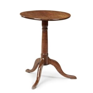 A George III elm tripod table - UK1900