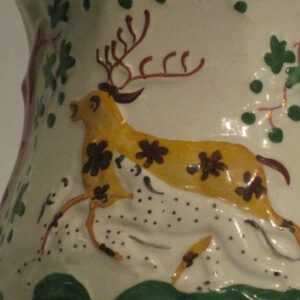 Decorative 19th Century European jug with deer & foliage - AA1345C