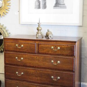 An unusually large late Georgian Country Oak Chest of Drawers