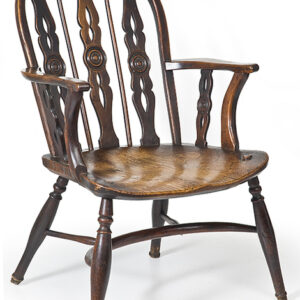 Early19th Century English Yew and Elm Windsor armchair - CSL550