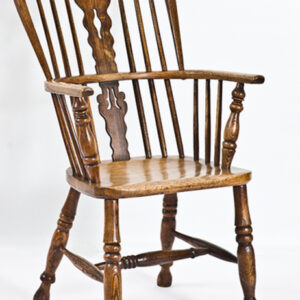 19th Century English Fruitwood, Ash and Elm Windsor Armchair - CHLR1338