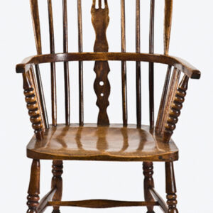 19th Century English Fruitwood and Elm Windsor Armchair - CSS500