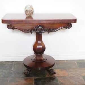 19th century English rosewood card table CPA500