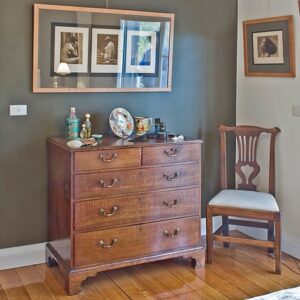 Late 18th Century country English Chippendale ash chair - CBES49