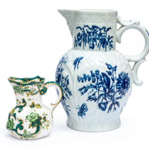 Unusually large 18th Century Dr Wall Worcester jug