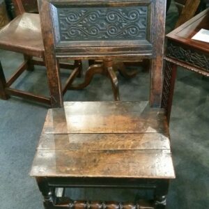 17th Century Oak Wainscot Chair