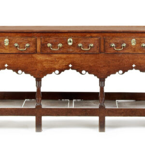 A narrow 18th Century Welsh country oak dresser base - UK1897