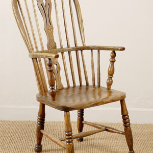 19th Century English elm, ash & beech high Windsor armchair - AA0861