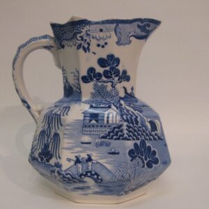 Large 19th Century blue & white Masons jug