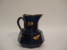 Large 19th Century Masons cobalt blue & gilt jug with hydra handle - Image 3