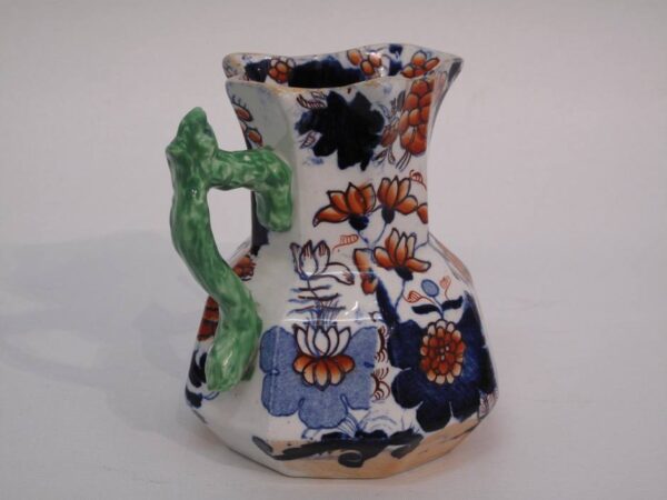 Small 19th Century Masons jug with green twig handle - Image 3