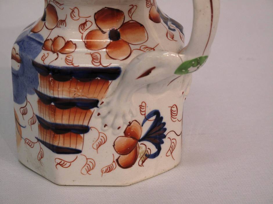STOLEN - JULY 2015 - Medium 19th Century Japan pattern Ironstone lion handle jug - Image 4