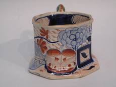Large 19th Century Ironstone China octagonal mug - Image 2