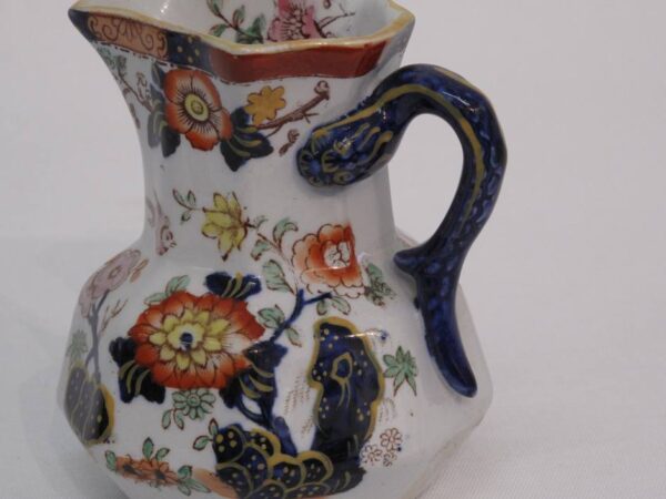 Medium 19th Century Masons jug, snake handle - Image 4